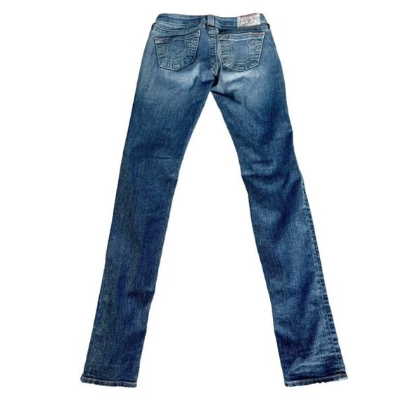 True Religion Women's Sz 24 x 32 Stella Low Rise Stretch Skinny Jeans - Picture 3 of 10